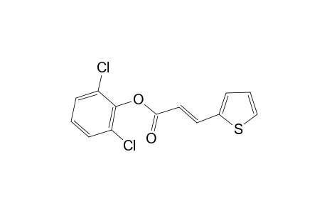 Propenoic acid, 3-(2-thienyl)-, 2,6-dichlorophenyl ester