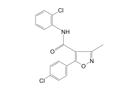 2'-chloro-5-(p-chlorophenyl)-3-methyl-4-isoxazolecarboxanilide