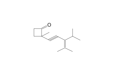 2-(3-Isopropyl-4-methyl-pent-3-en-1-ynyl)-2-methyl-cyclobutanone