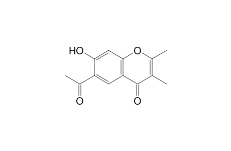 6-ACETYL-7-HYDROXY-2,3-DIMETHYL-CHROMONE