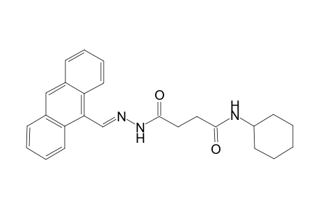 N'-[(E)-9-anthracenylmethylideneamino]-N-cyclohexylbutanediamide