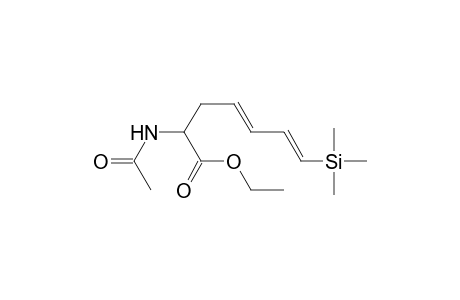 Ethyl (E,E)-2-acetamido-7-(trimethylsilyl)hepta-4,6-dienoate