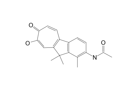 2-Acetamido-8-hydroxy-1,10,10-trimethylcyclohept[a]inden-7(10H)-one