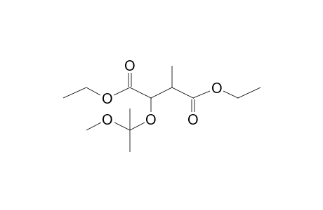 Butanedioic acid, 2-(1-methoxy-1-methylethoxy)-3-methyl-, diethyl ester, [S-(R*,S*)]-