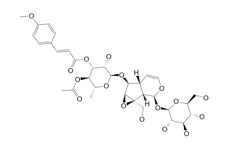 6-O-ALPHA-L-(3''-O-TRANS-PARA-METHOXYCINNAMOYL-4''-O-ACETYL)-RHAMNOPYRANOSYL-CATALPOL