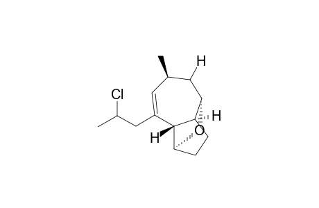 (1.beta.,5.beta.)-4.beta.-Methyl-6.alpha.,10.alpha.-epoxy-7.alpha.-(2-(2-chloropropyl))bicyclo[5.3.0]dec-2-ene