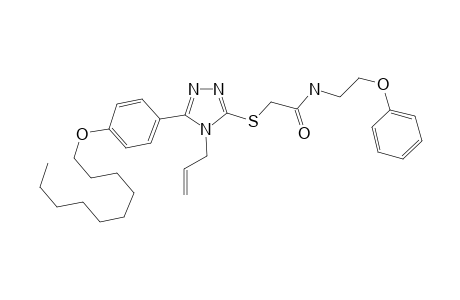 2-[[4-allyl-5-(4-decoxyphenyl)-1,2,4-triazol-3-yl]sulfanyl]-N-(2-phenoxyethyl)acetamide