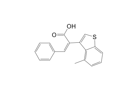 Benzo[b]thiophene-3-acetic acid, 4-methyl-.alpha.-(phenylmethylene)-