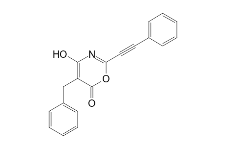 5-Benzyl-4-hydroxy-2-(phenylethynyl)-6H-1,3-oxazin-6-one