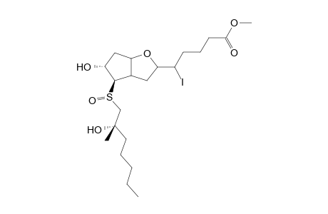 5-Iodo-5,6,13,14-tetrahydro-15-methyl-13-thiaprostacyclin - S-Oxide - Methyl Ester