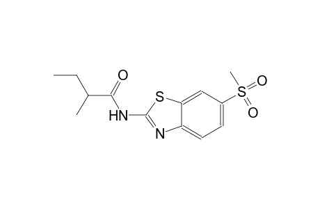 2-methyl-N-[6-(methylsulfonyl)-1,3-benzothiazol-2-yl]butanamide