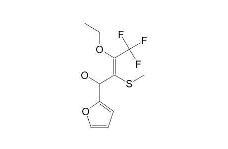 (E)-2-ETHOXY-1,1,1-TRIFLUORO-3-(METHYLTHIO)-4-(2-FURYL)-BUT-2-EN-4-OL