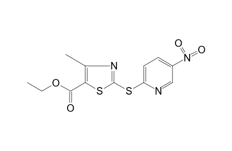 4-methyl-2-[(5-nitro-2-pyridyl)thio]-5-thiazolecarboxylic acid, ethyl ester