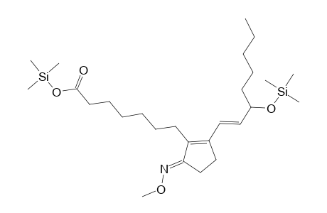 Prosta-8(12),13-dien-1-oic acid, 9-(methoxyimino)-15-[(trimethylsilyl)oxy]-, trimethylsilyl ester