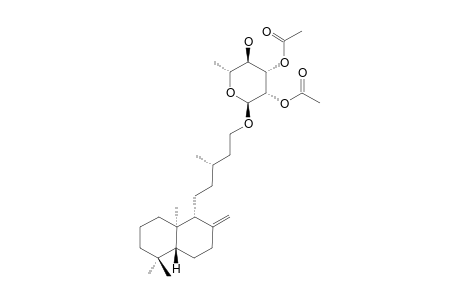 MIMOSASIDE-B;8(17)-LABDEN-15-OL-2',3'-O-DIACETYL-ALPHA-L-RHAMNOPYRANOSIDE