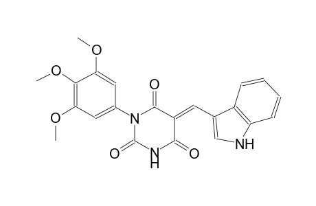 (5E)-5-(1H-indol-3-ylmethylene)-1-(3,4,5-trimethoxyphenyl)-2,4,6(1H,3H,5H)-pyrimidinetrione