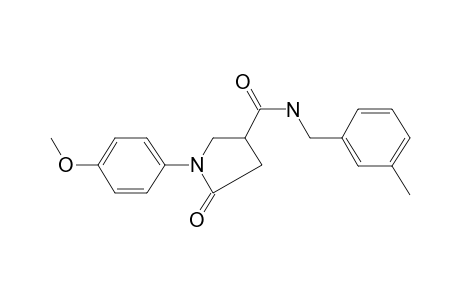 1-(4-Methoxy-phenyl)-5-oxo-pyrrolidine-3-carboxylic acid 3-methyl-benzylamide