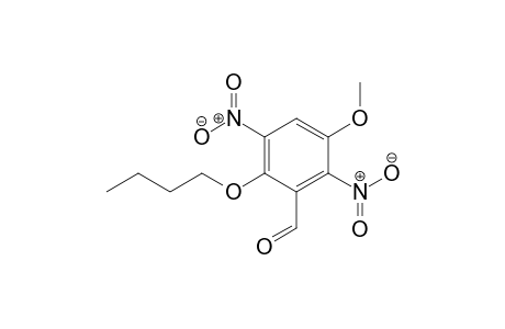 2-Butoxy-5-methoxy-3,6-dinitrobenzaldehyde