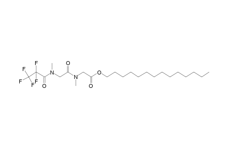 Sarcosylsarcosine, N-pentafluoropropionyl-, tetradecyl ester