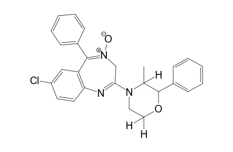 7-chloro-4-hydroxy-2-(3-methyl-2-phenylmorpholino)-5-phenyl-3H-1,4-benzodiazepinium hydroxide, inner salt