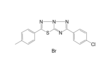 1,2,4-Triazolo[3,2-b]1,3,4-thiadiazole,6-(4-chlorophenyl)-2-(4-tolyl)- hydrobromide