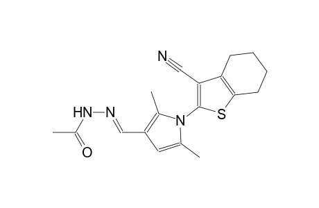 N'-{(E)-[1-(3-cyano-4,5,6,7-tetrahydro-1-benzothien-2-yl)-2,5-dimethyl-1H-pyrrol-3-yl]methylidene}acetohydrazide