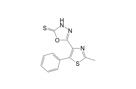 5-(2-Methyl-5-phenyl-1,3-thiazol-4-yl)-1,3,4-oxadiazole-2(3H)-thione