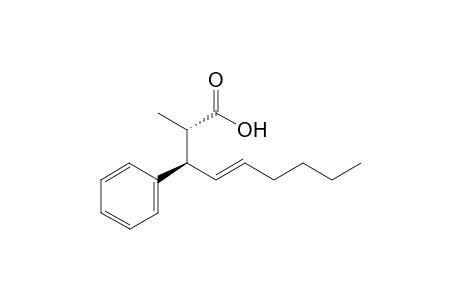 anti-(E)-2-methyl-3-phenyl-non-4-enoic acid