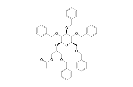 1-O-ACETYL-3-O-BENZYL-2-O-(2',3',4',6'-TETRA-O-BENZYL-BETA-D-GLUCOPYRANOSYL)-SN-GYCEROL