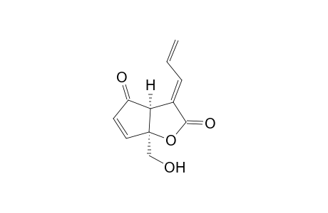 (3aS*,6aS*,E)-3-allylidene-6a-(hydroxymethyl)-3,3a-dihydro-2H-cyclopenta[b]furan-2,4(6aH)-dione