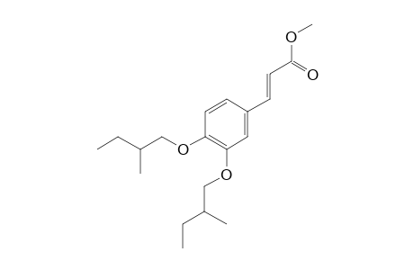 Methyl 3-(3,4-bis(2-methylbutyl)oxyphenyl)prop-2-enoate