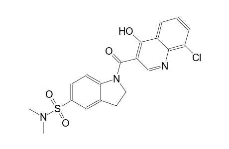 1H-indole-5-sulfonamide, 1-[(8-chloro-4-hydroxy-3-quinolinyl)carbonyl]-2,3-dihydro-N,N-dimethyl-