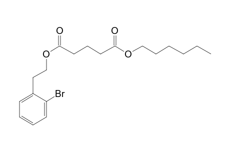 Glutaric acid, 2-(2-bromophenyl)ethyl hexyl ester