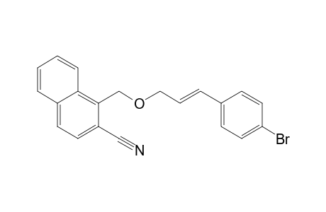 (E)-1-[5-(4-bromophenyl)-2-oxapent-4-enyl]-2-cyanonaphthalene