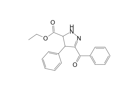 3-Benzoyl-4-phenyl-4,5-dihydro-1H-pyrazole-5-carboxylic acid ethyl ester