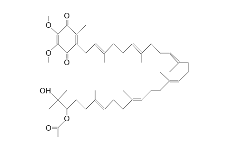 6-(26-Acetoxy-27-hydroxy-3,7,11,15,19,23,27-heptamethyl-octacosa-2,6,10,14,18,22-hexen-1-yl)-2,3-dimethoxy-5-methyl-1,4-