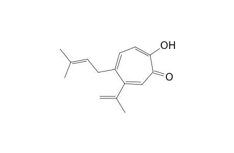 2,4,6-Cycloheptatrien-1-one, 2-hydroxy-5-(3-methyl-2-butenyl)-4-(1-methylethenyl)-