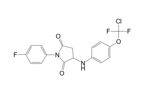 3-[4-[chloro(difluoro)methoxy]anilino]-1-(4-fluorophenyl)pyrrolidine-2,5-dione