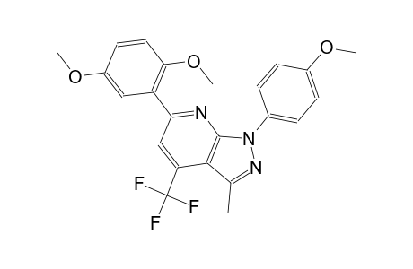 1H-pyrazolo[3,4-b]pyridine, 6-(2,5-dimethoxyphenyl)-1-(4-methoxyphenyl)-3-methyl-4-(trifluoromethyl)-