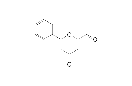 4-oxo-6-phenyl-4H-pyran-2-carboxaldehyde