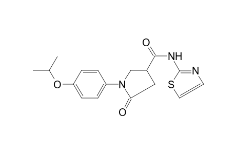 1-(4-Isopropoxyphenyl)-5-oxo-N-(1,3-thiazol-2-yl)-3-pyrrolidinecarboxamide