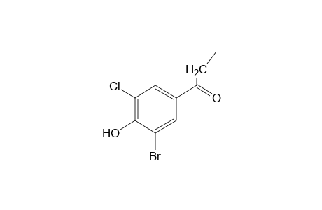 3'-bromo-5'-chloro-4'-hydroxypropiophenone