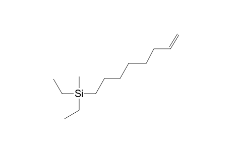 Silane, diethylmethyl-7-octenyl-