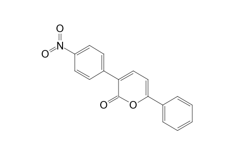 2H-Pyran-2-one, 3-(4-nitrophenyl)-6-phenyl-