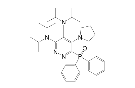 6-(Diphenylphosphoryl)-3,4-bis(diisopropylamino)-5-pyrrolidinopyridazine