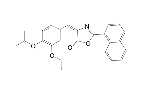 (4E)-4-(3-ethoxy-4-isopropoxybenzylidene)-2-(1-naphthyl)-1,3-oxazol-5(4H)-one