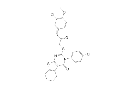 N-(3-chloro-4-methoxyphenyl)-2-{[3-(4-chlorophenyl)-4-oxo-3,4,5,6,7,8-hexahydro[1]benzothieno[2,3-d]pyrimidin-2-yl]sulfanyl}acetamide