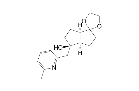 (1R,5R,6R)-6-Hydroxy-6-(6-methylpyridin-2-ylmethyl)bicyclo[3.3.0]octan-2-one ethylene ketal