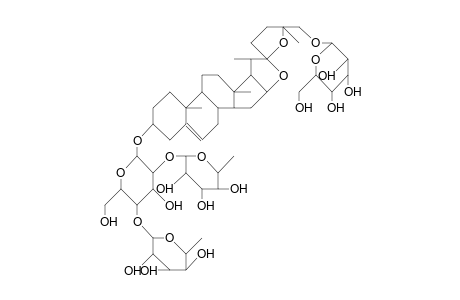 26-O.beta.-D-Glucopyranosyl-nuatigenin-3-O.beta.-chacotriosid