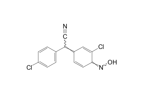 2-(3-Chloro-4-hydroxyimino-2,5-cyclohexadienylidene)-2-(p-chlorophenyl)acetonitrile